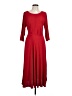 Perceptions Red Casual Dress Size L - photo 1