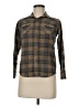 Ariat 100% Cotton Plaid Brown Long Sleeve Button-Down Shirt Size M - photo 1