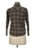 Ariat 100% Cotton Plaid Brown Long Sleeve Button-Down Shirt Size M - photo 2