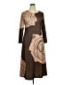 Unbranded Graphic Brown Casual Dress Size 0X - photo 1