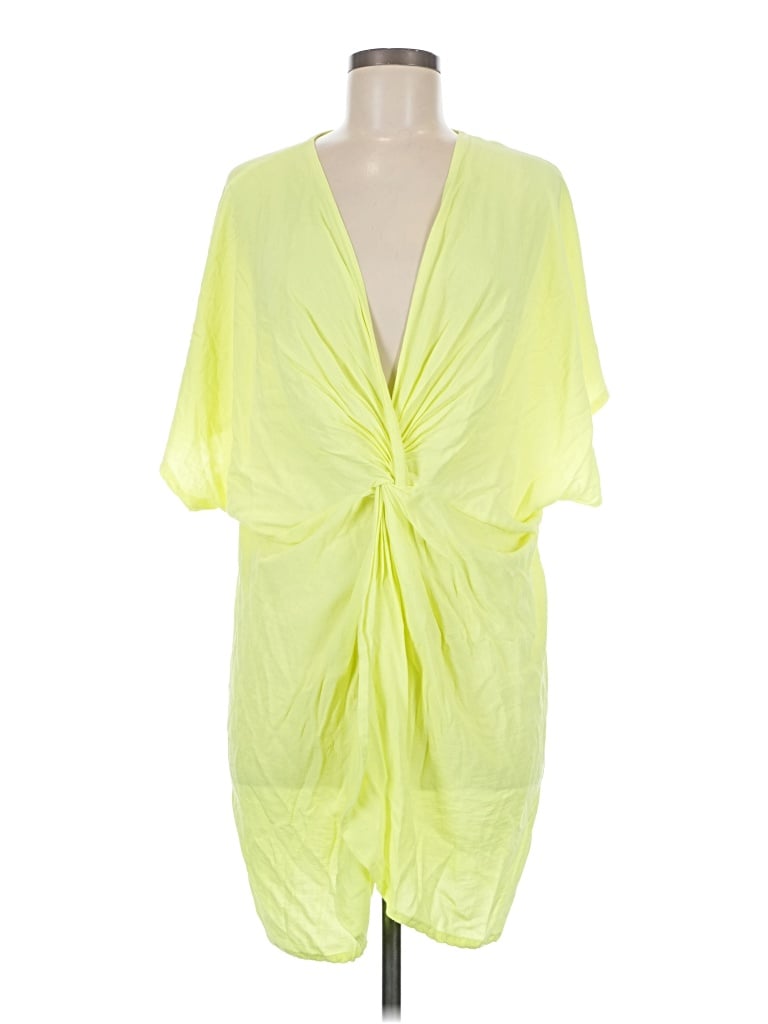 Pre-owned M&s Collection Swimsuit Cover Up In Yellow