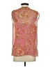 Talbots 100% Polyester Pink Sleeveless Blouse Size S - photo 2