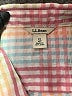 L.L.Bean Checkered-gingham Pink Short Sleeve Button-Down Shirt Size XL (petite) - photo 7