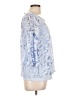 NY Collection Blue 3/4 Sleeve Blouse Size L - photo 4