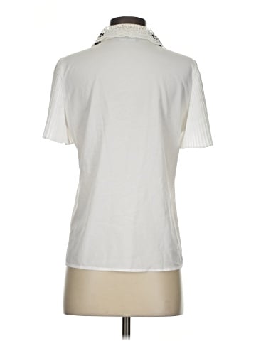 Karl Lagerfeld Paris Short Sleeve Blouse (view 2)