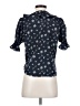 Heartloom 100% Polyester Blue Short Sleeve Blouse Size XS - photo 2