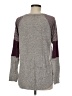 Pink Clover Color Block Gray Pullover Sweater Size M - photo 2