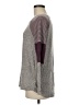 Pink Clover Color Block Gray Pullover Sweater Size M - photo 5