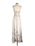 BCBGMAXAZRIA Metallic Silver Cocktail Dress Size 2 - photo 2