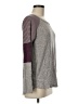 Pink Clover Color Block Gray Pullover Sweater Size M - photo 4