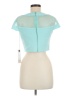 Mac Duggal Teal Short Sleeve Top Size 8 - photo 2
