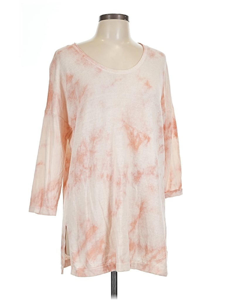 Pre-owned Purejill 3/4 Sleeve T-shirt In Ivory