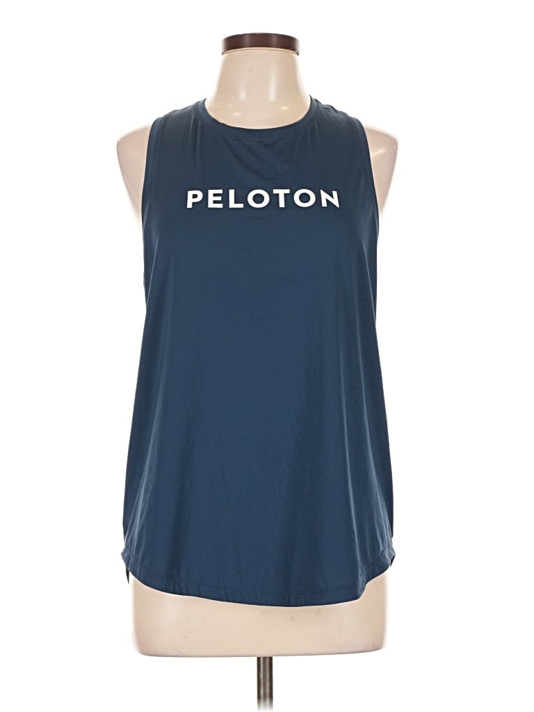 Pre-owned Peloton Sleeveless T-shirt In Blue