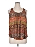 Ambiance 100% Polyester Brown Sleeveless Blouse Size XL - photo 1
