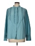 Boden 100% Polyester Teal Long Sleeve Blouse Size 12 - photo 1