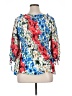Suzanne Betro Blue 3/4 Sleeve Blouse Size 1X - photo 2