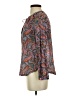 J.Crew Paisley Blue Long Sleeve Blouse Size 4 - photo 5