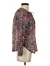 J.Crew Paisley Blue Long Sleeve Blouse Size 4 - photo 4