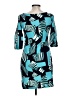 Leota Graphic Teal Casual Dress Size 10 (estimated) - photo 2