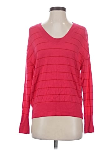 Madewell Cashmere U-Neck Pullover in Stripe (view 1)