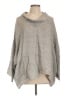 Flax 100% Linen Gray Poncho Size 10 (M) - photo 1