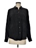 Rails 100% Silk Black Long Sleeve Silk Top Size M - photo 1