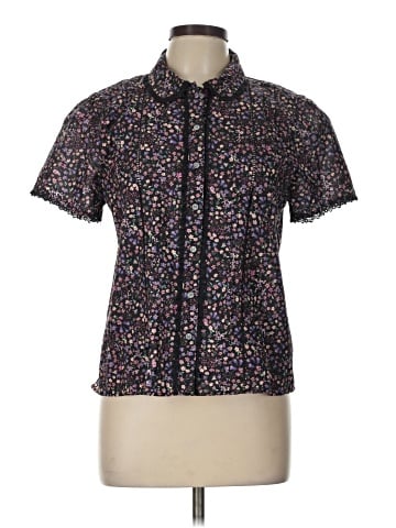 Liberty Art Fabrics For J.Crew Short Sleeve Blouse