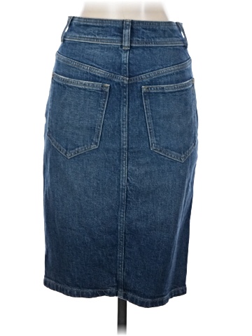 Madewell Denim Button-Front Midi Skirt in Concho Wash (view 2)