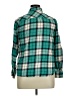 Merona Plaid Teal Long Sleeve Button-Down Shirt Size XL - photo 2