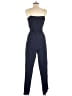 Aqua Color Block Blue Jumpsuit Size M - photo 2