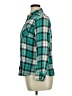 Merona Plaid Teal Long Sleeve Button-Down Shirt Size XL - photo 5