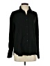 Zara 100% Lyocell Solid Black Long Sleeve Button-Down Shirt Size S - photo 1