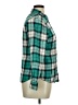 Merona Plaid Teal Long Sleeve Button-Down Shirt Size XL - photo 4