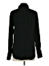 Zara 100% Lyocell Solid Black Long Sleeve Button-Down Shirt Size S - photo 2