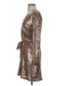 Nine West 100% Polyester Metallic Brown Cocktail Dress Size S - photo 5