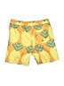 Tea 100% Polyester Print Yellow Board Shorts Size 4 - photo 2