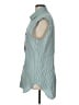 Rag & Bone 100% Cotton Teal Sleeveless Button-Down Shirt Size L - photo 5
