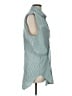 Rag & Bone 100% Cotton Teal Sleeveless Button-Down Shirt Size L - photo 4