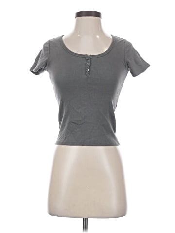 Brandy Melville Short Sleeve Henley (view 1)