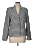 Calvin Klein 100% Polyester Stripes Ivory Blazer Size 12 - photo 1