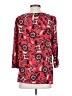 J.Jill 100% Viscose Red 3/4 Sleeve Blouse Size XS - photo 2