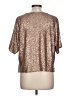 Rebecca Minkoff Metallic Gold Short Sleeve Top Size L (estimated) - photo 2