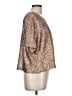 Rebecca Minkoff Metallic Gold Short Sleeve Top Size L (estimated) - photo 4
