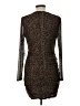Aqua Animal Print Brown Cocktail Dress Size L - photo 2