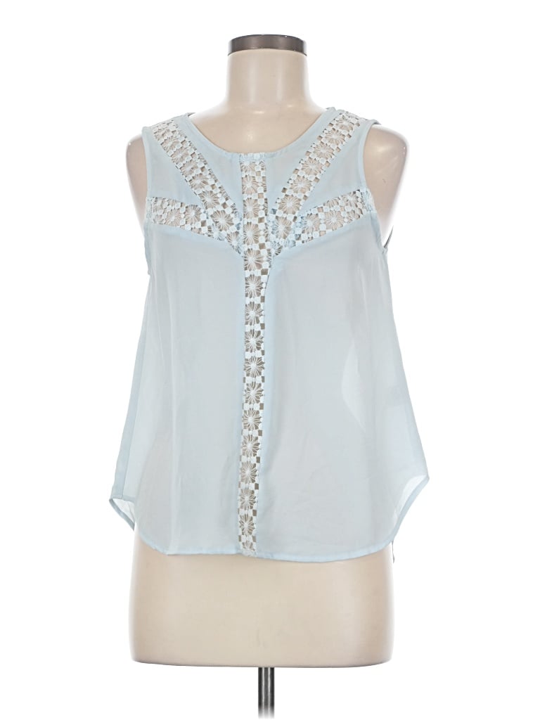Pre-owned Astr Sleeveless Blouse In Blue