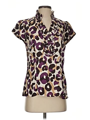 Classiques Entier Short Sleeve Silk Top (view 1)