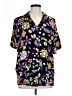 Clio Floral Black Short Sleeve Blouse Size L (estimated) - photo 1