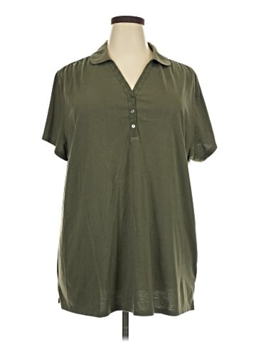 Just My Size Short Sleeve Blouse (view 1)