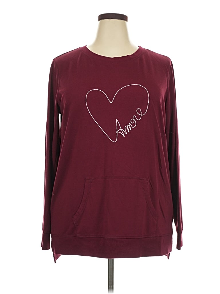 Pre-owned C. Wonder Sweatshirt In Burgundy
