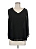 Jennifer Lopez 100% Polyester Black Long Sleeve Blouse Size M - photo 1